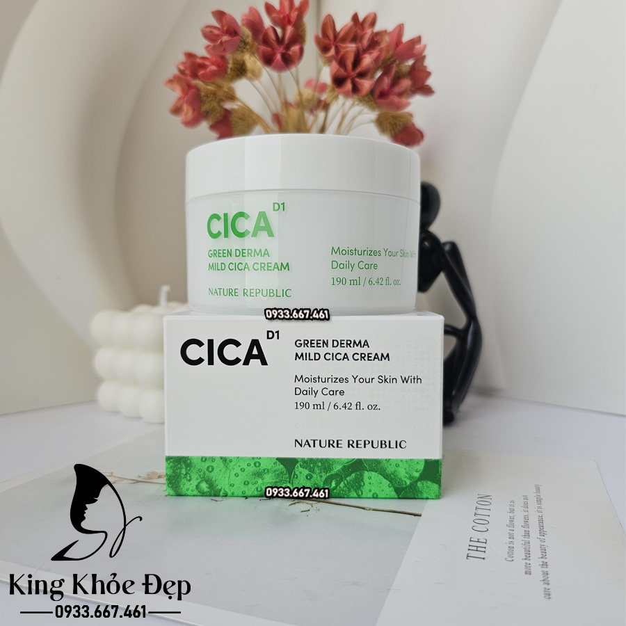 Kem Dưỡng Da Nature Republic Green Derma Mild Cica Cream