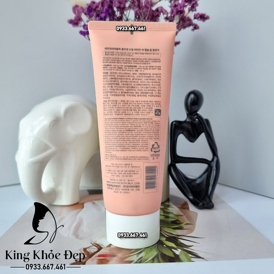 Sửa Rửa Mặt Nature Republic Collagen Dream Foam Cleanser