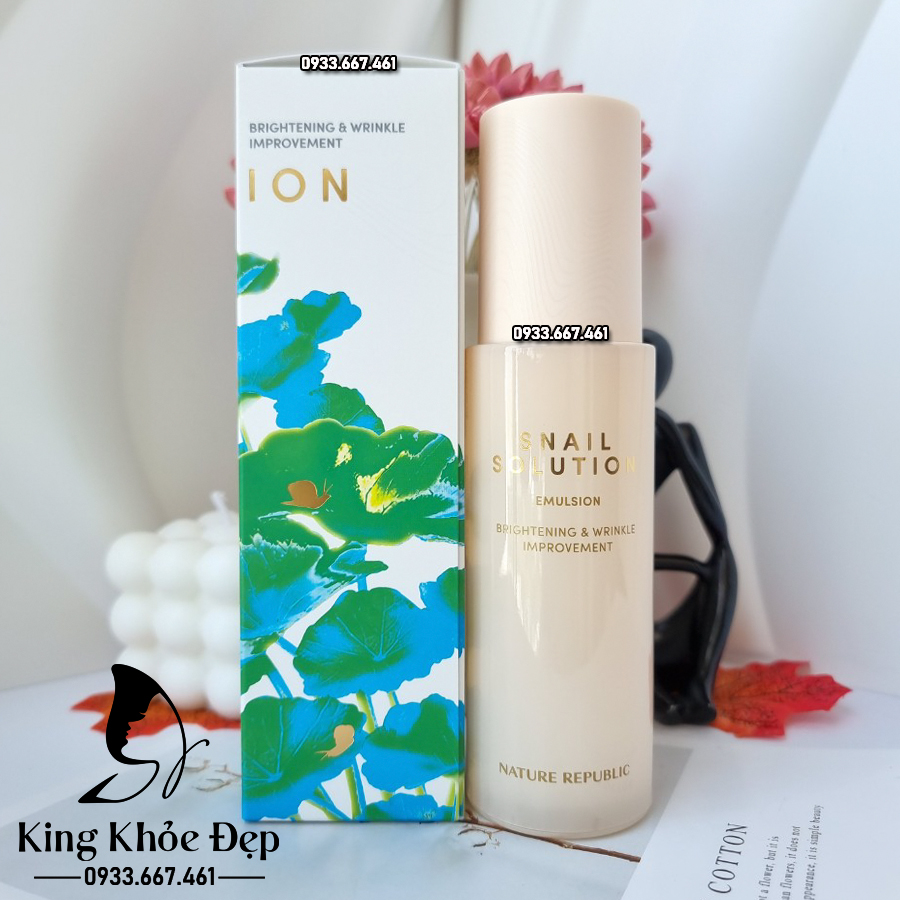 Sữa Dưỡng Nature Republic Snail Solution Emulsion