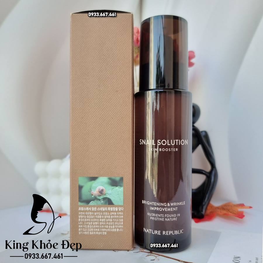 Nước Cân Bằng Nature Republic Snail Solution Skin Booster