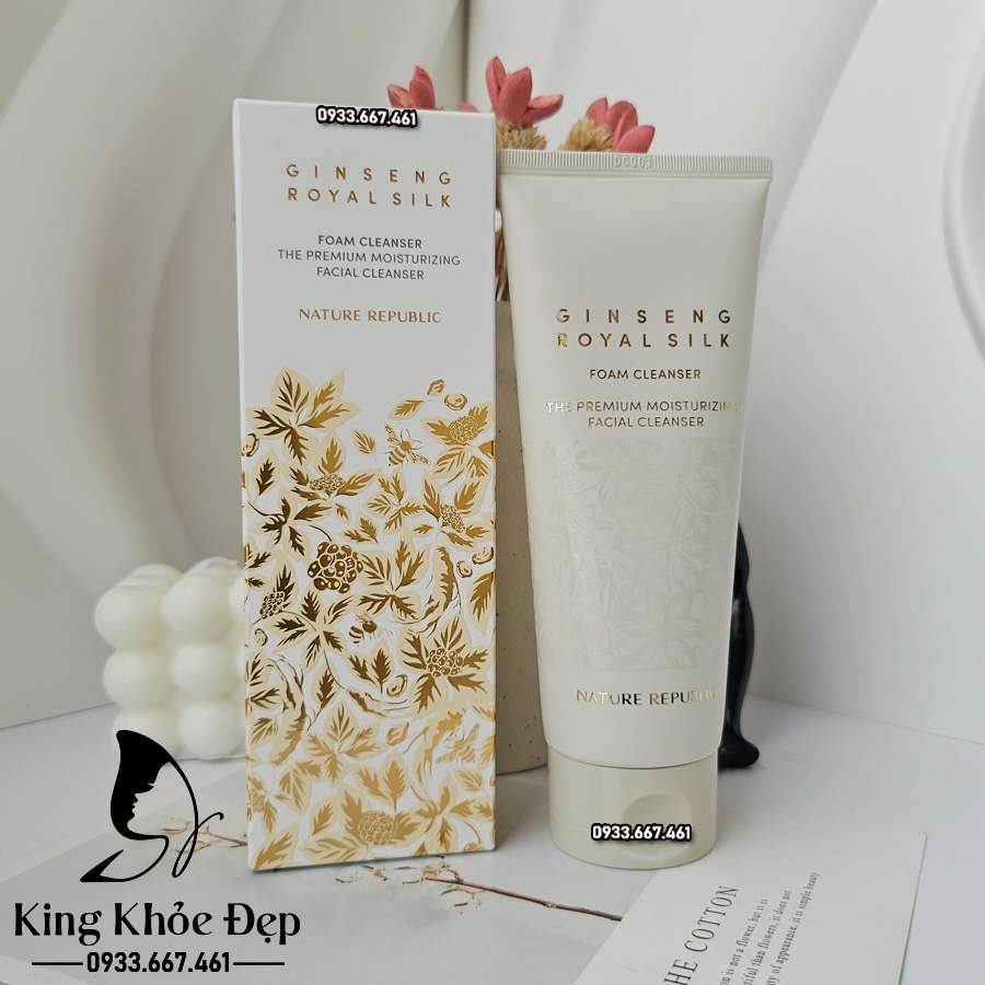 Sửa Rửa Mặt Nature Republic Ginseng Royal Silk Foam Cleanser