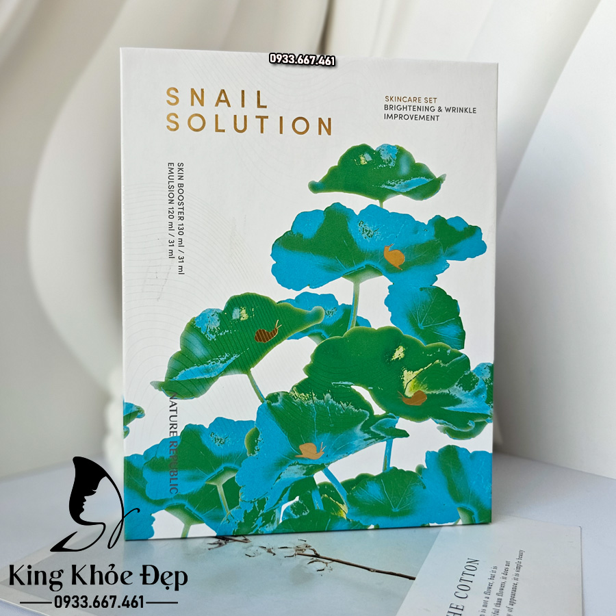 Bộ Dưỡng Da Nature Republic Snail Solution Skin Care Set