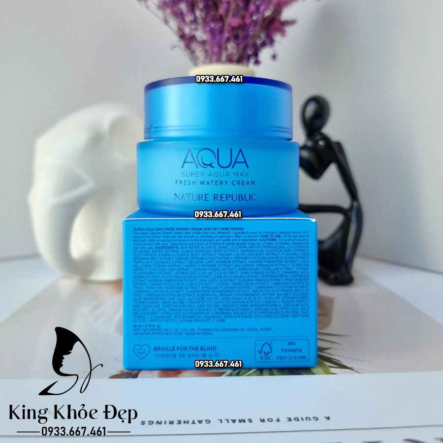 Kem Dưỡng Da Aqua Super Aqua Max Fresh Watery Cream