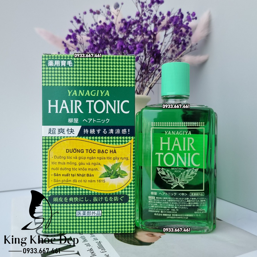Tinh Dầu Bạc Hà Nhật Bản Yanagiya Hair Tonic 240ml