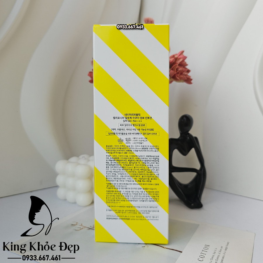 Kem Chống Nắng Nature Republic California Aloe Jumbo Sunscreen SPF50 +++