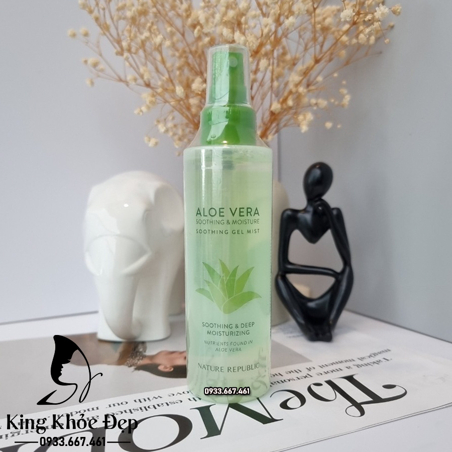 Xịt Khoáng Nature Republic Aloe Vera Soothing Gel Mist