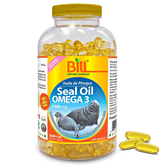 Dầu Hải Cẩu Seal Oil Omega-3 1000mg 320 Viên Chính Hãng BILL Natural Sources – Bổ Sung Omega-3 Tự Nhiên Cho Cơ Thể