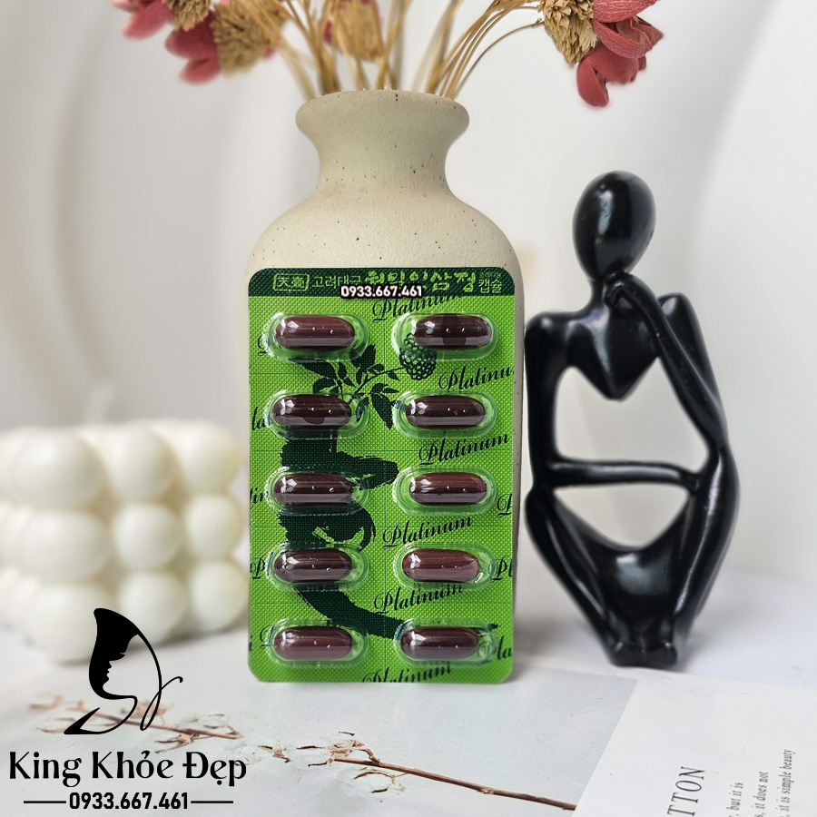 Viên Thiên Sâm Extract Capsule Platinum 180 Viên Hàn Quốc