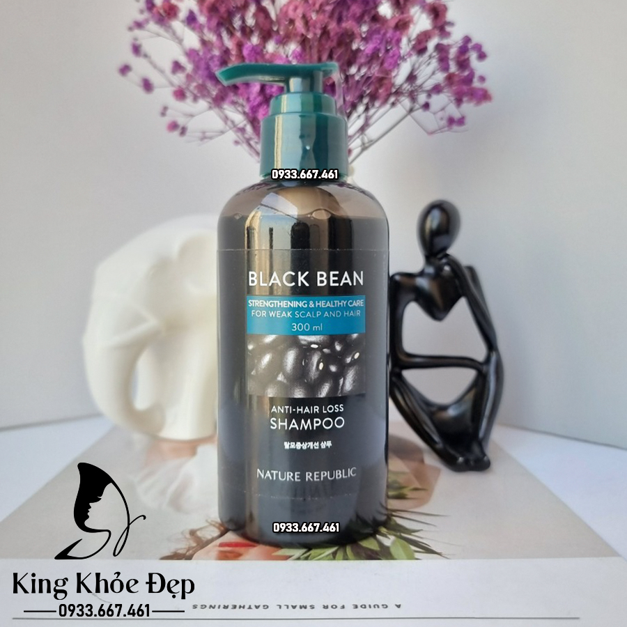  Dầu Gội Nature Republic Black Bean Anti Hair Loss Shampoo 300ml