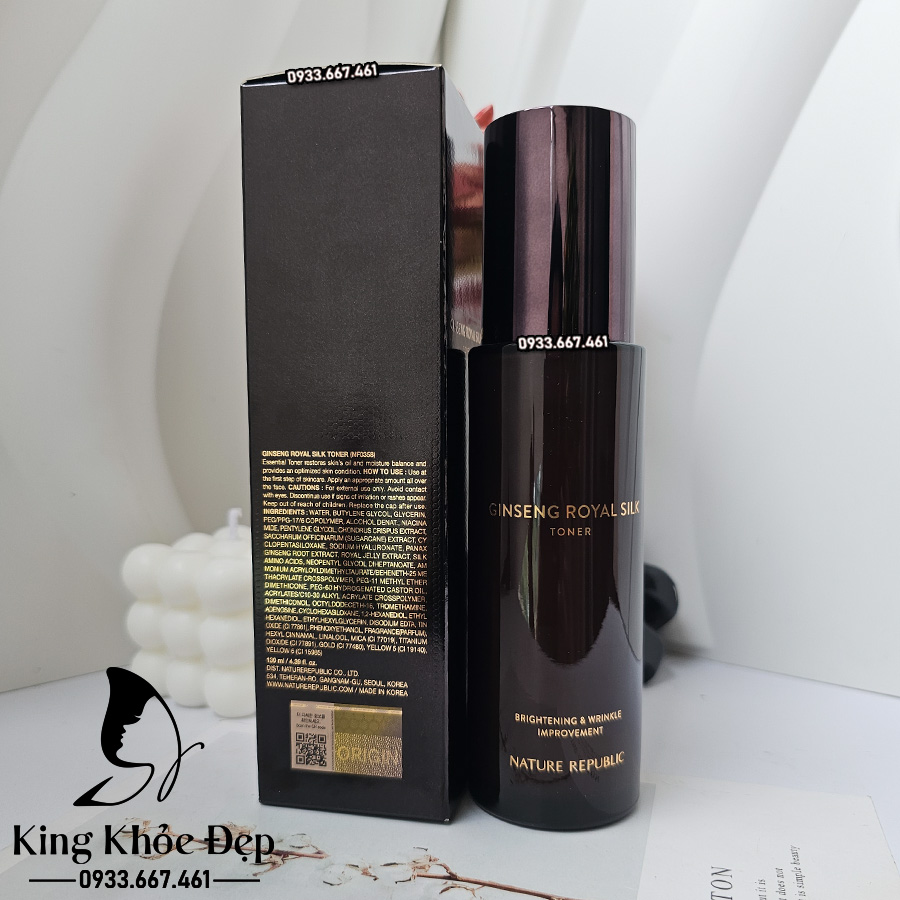 Nước Cân Bằng Nature Republic Ginseng Royal Silk Toner