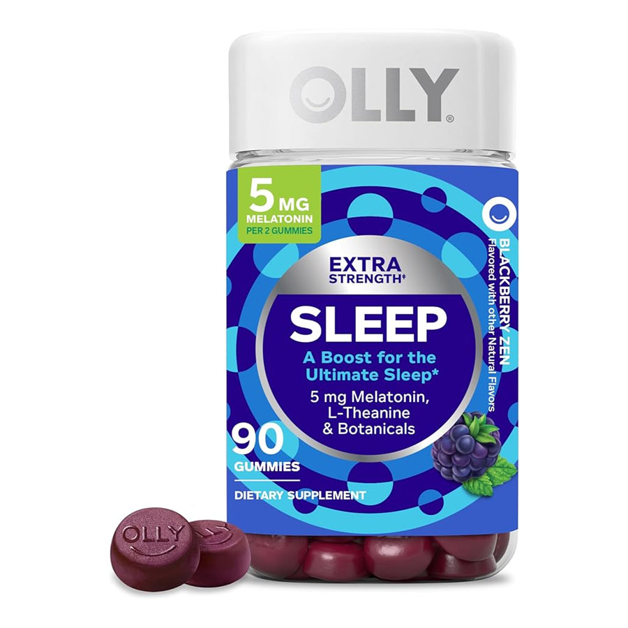 Kẹo Ngủ Olly Sleep Extra Strength 5MG 90 Viên – Giải Pháp Hỗ Trợ Giấc Ngủ Nhanh & Sâu Tự Nhiên Không Gây Nghiện!