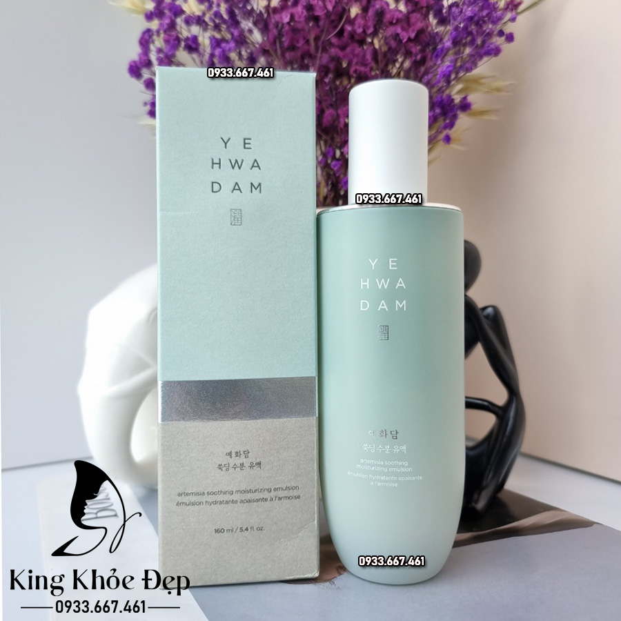 Sữa Dưỡng Yehwadam Artemisia Soothing Moisturizing Emulsion 160ml – Cấp Ẩm & Làm Dịu Da Từ Ngải Cứu