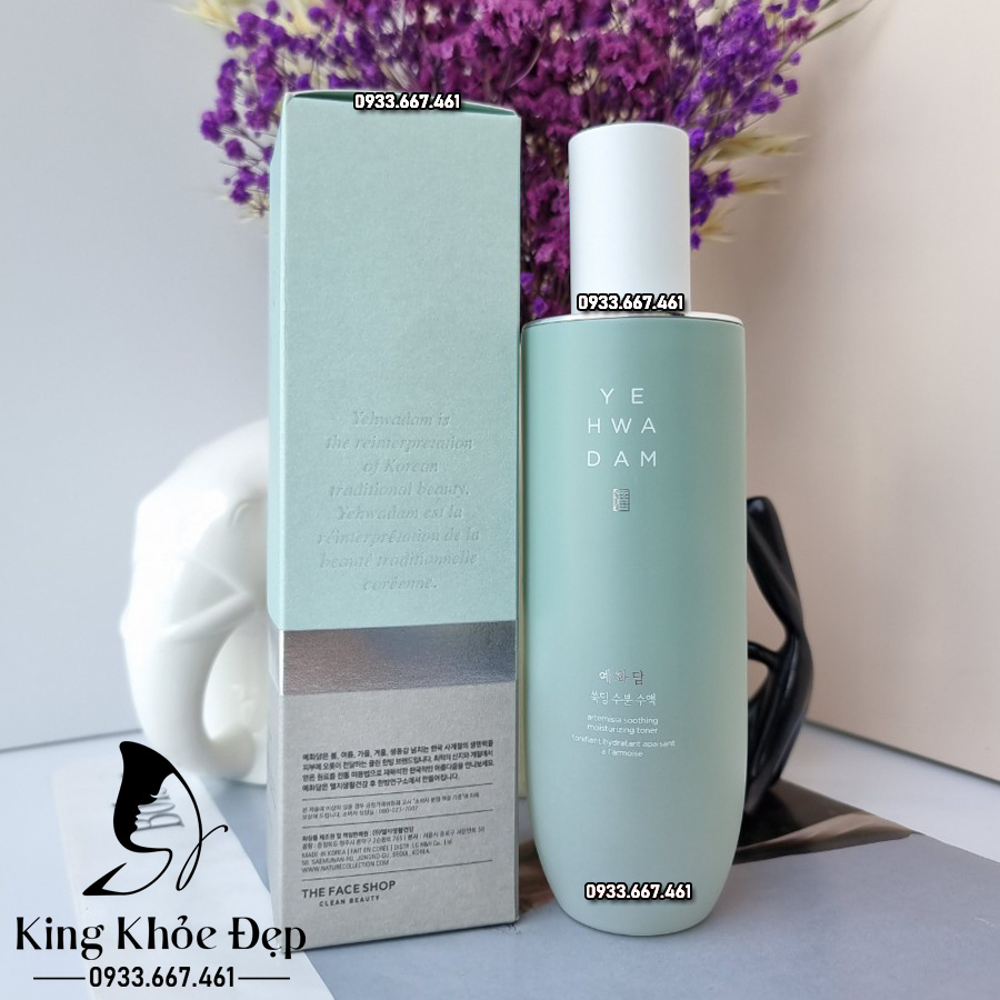 Nước Cân Bằng Yehwadam Artemisia Soothing Moisturizing Toner 180ml – Làm Dịu & Cấp Ẩm Cho Da Nhạy