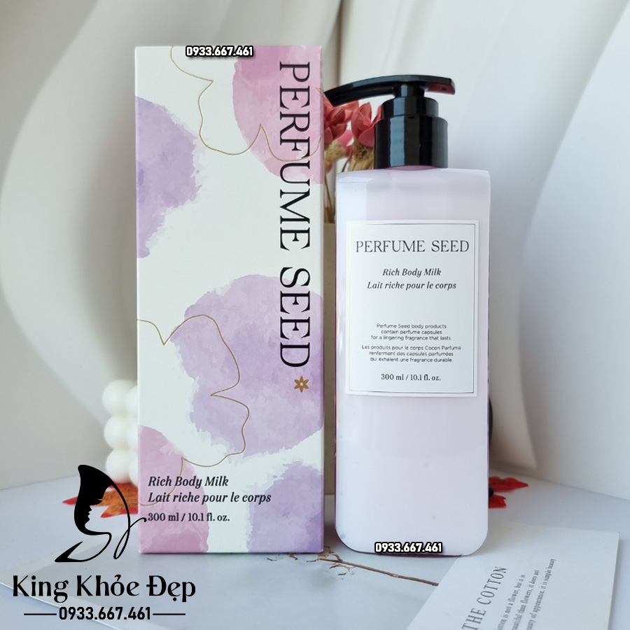 Sữa Dưỡng Thể The Face Shop Perfume Seed Rich Body Milk 300ml – Dưỡng Da Căng Mịn & Lưu Hương Sang Trọng