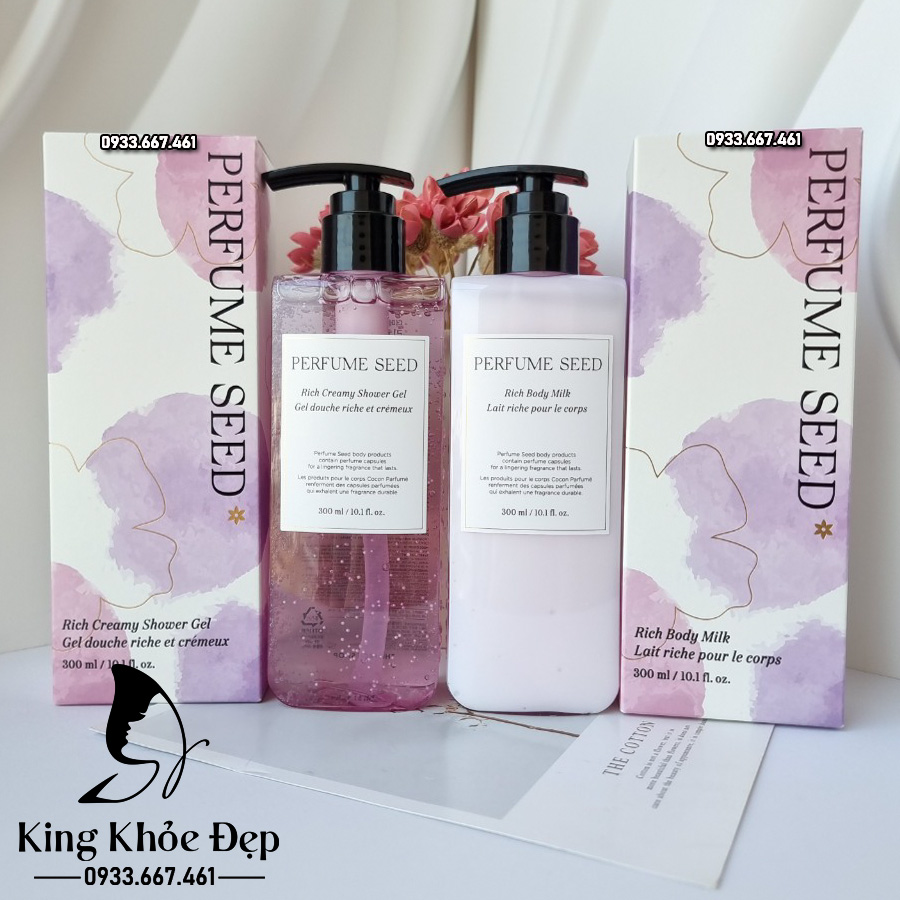 Sữa Dưỡng Thể The Face Shop Perfume Seed Rich Body Milk 300ml – Dưỡng Da Căng Mịn & Lưu Hương Sang Trọng