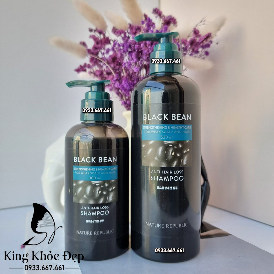 Dầu Gội Nature Republic Black Bean Anti Hair Loss Shampoo 520ml