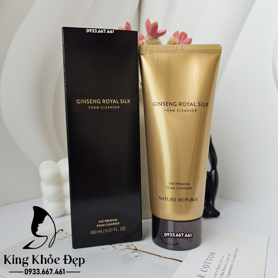 Sửa Rửa Mặt Nature Republic Ginseng Royal Silk Foam Cleanser
