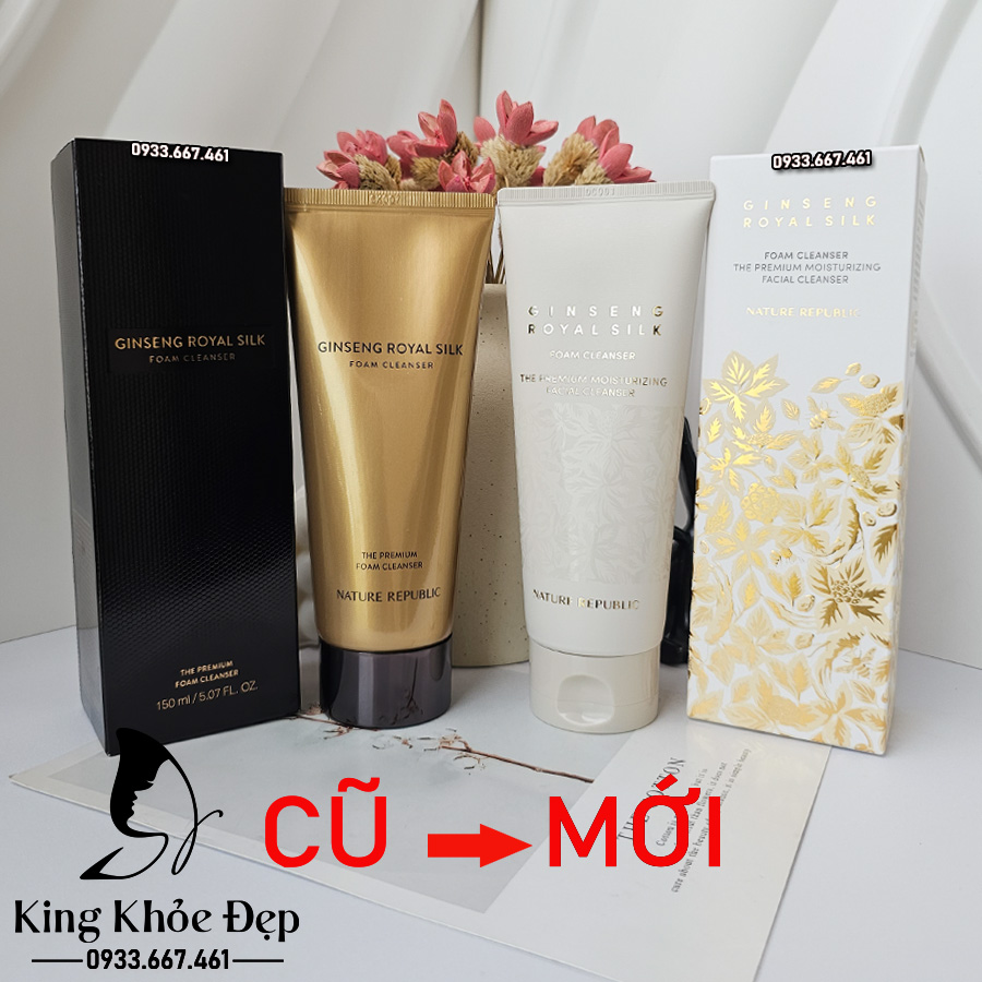 Sửa Rửa Mặt Nature Republic Ginseng Royal Silk Foam Cleanser