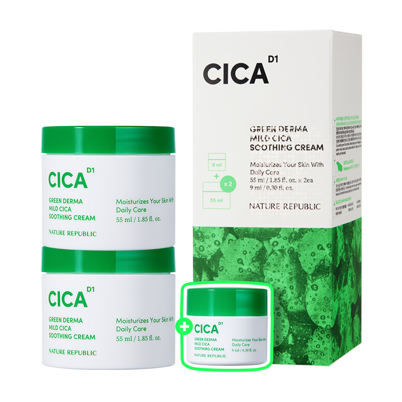 Kem Dưỡng Da Green Derma Mild CICA Soothing Cream – Làm Dịu & Phục Hồi Da Nhạy Cảm
