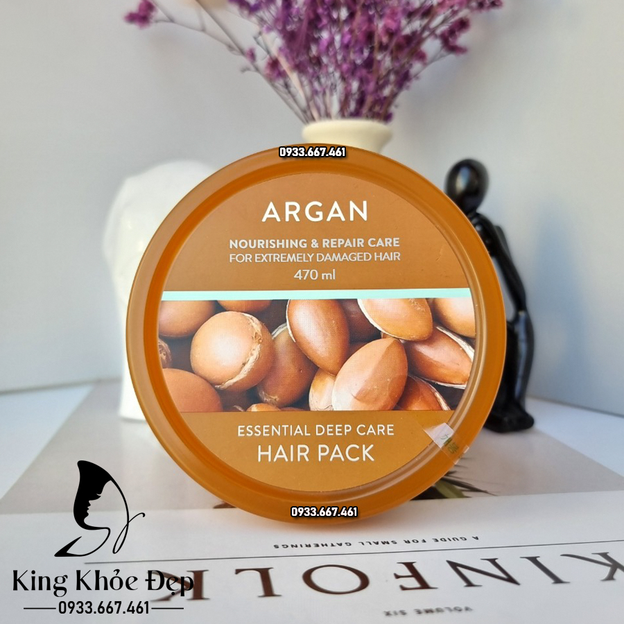 Kem Ủ Tóc Nature Republic Argan Essential Deep Care Hair Pack 470ml