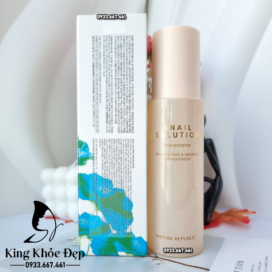 Nước Cân Bằng Nature Republic Snail Solution Skin Booster
