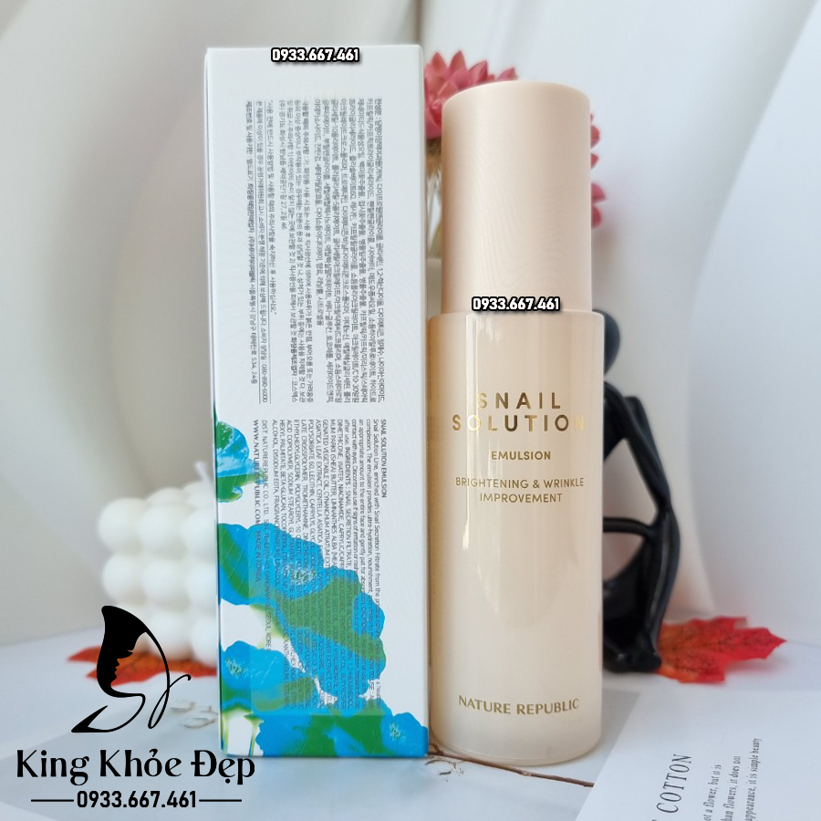 Sữa Dưỡng Nature Republic Snail Solution Emulsion