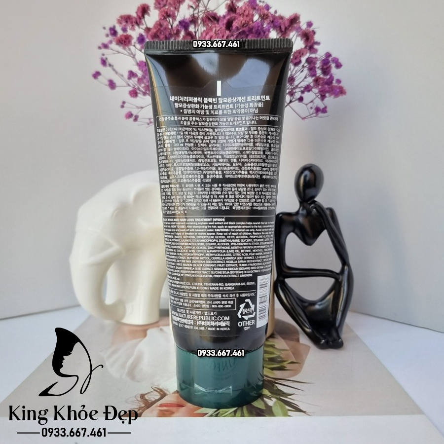 Kem Xả Tóc Nature Republic Black Bean Anti Hair Loss Treatment