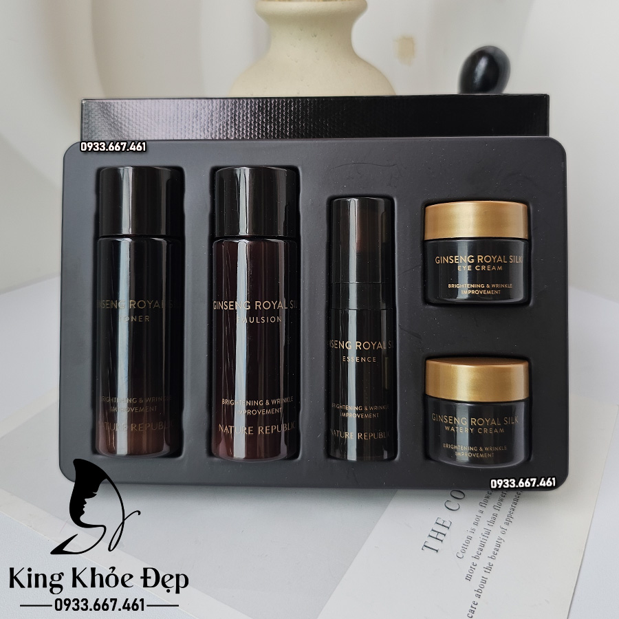 Bộ Dưỡng Da Nature Republic Ginseng Royal Silk Trial Kit