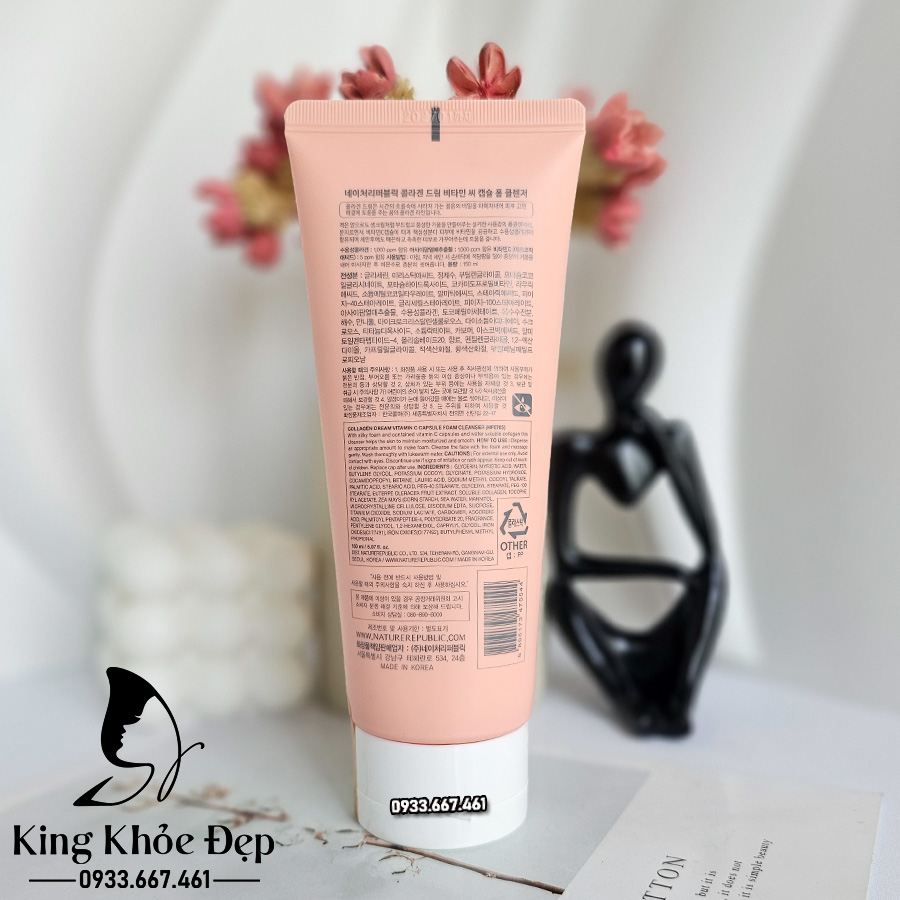 Sửa Rửa Mặt Nature Republic Collagen Dream Foam Cleanser
