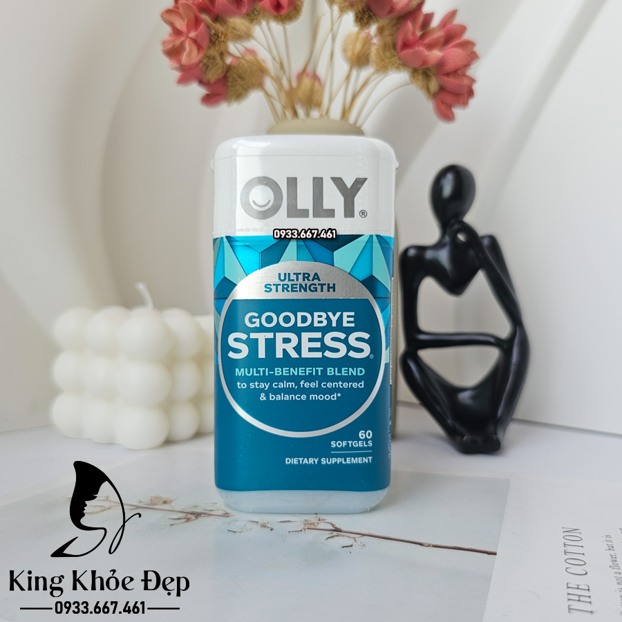 Viên Uống OLLY Ultra Strength Goodbye Stress 60 Viên