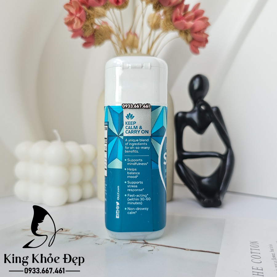 Viên Uống OLLY Ultra Strength Goodbye Stress 60 Viên