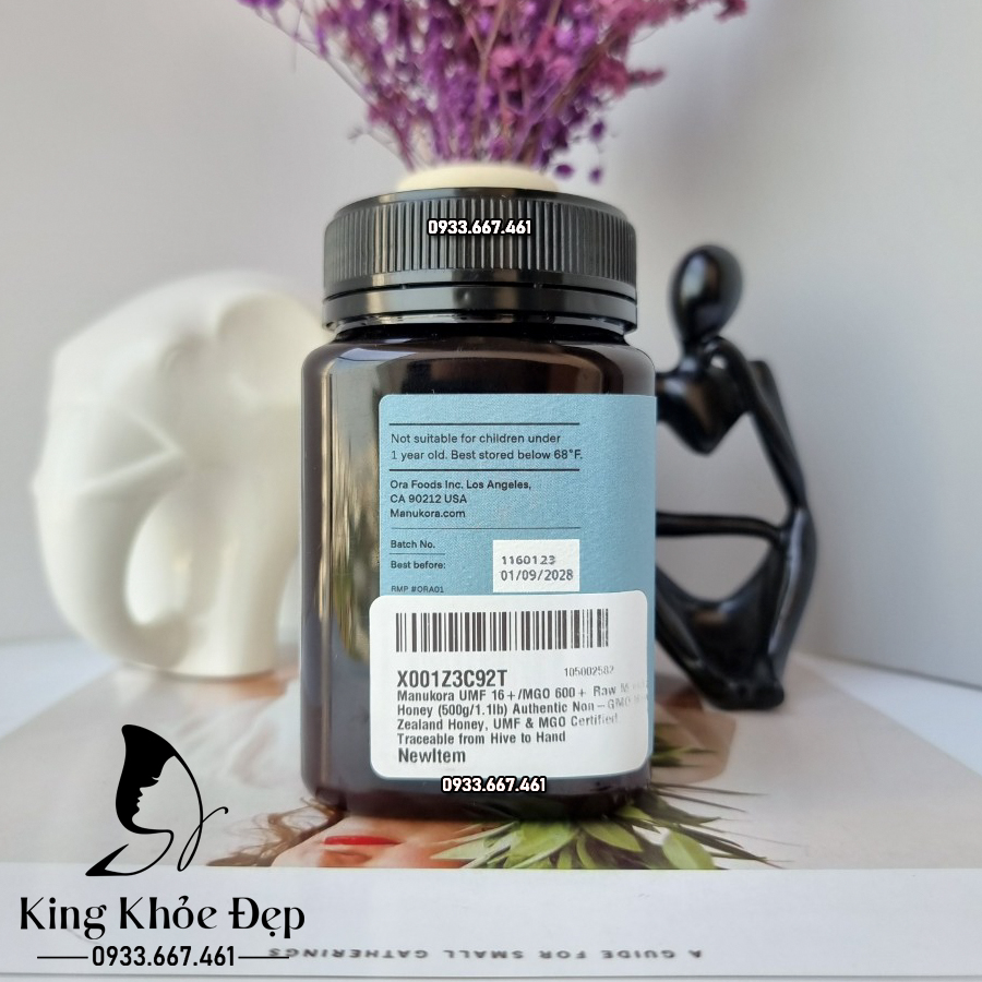 Mật Ong Manukora Raw Manuka Honey UMF 16+/MGO 600+
