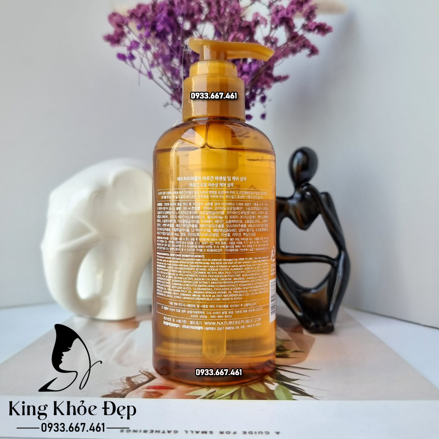 Dầu Gội Nature Republic Argan Essential Deep Care Shampoo