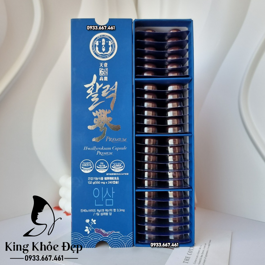 Viên Thiên Sâm Hwallyeoksam Capsule Premium 240 Viên