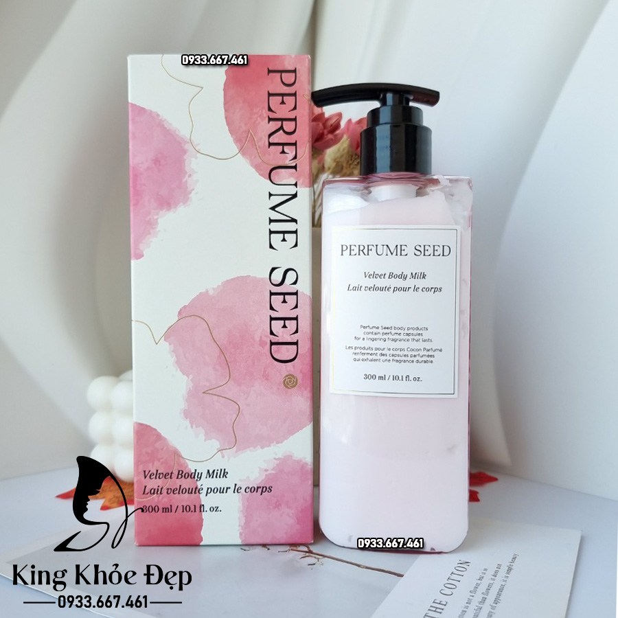 Sữa Dưỡng Thể The Face Shop Perfume Seed Velvet Body Milk 300ml – Dưỡng Da Mịn Màng & Hương Thơm Quyến Rũ