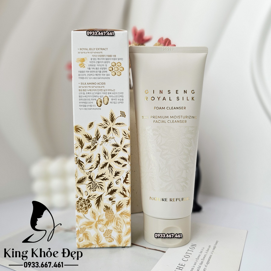 Sửa Rửa Mặt Nature Republic Ginseng Royal Silk Foam Cleanser