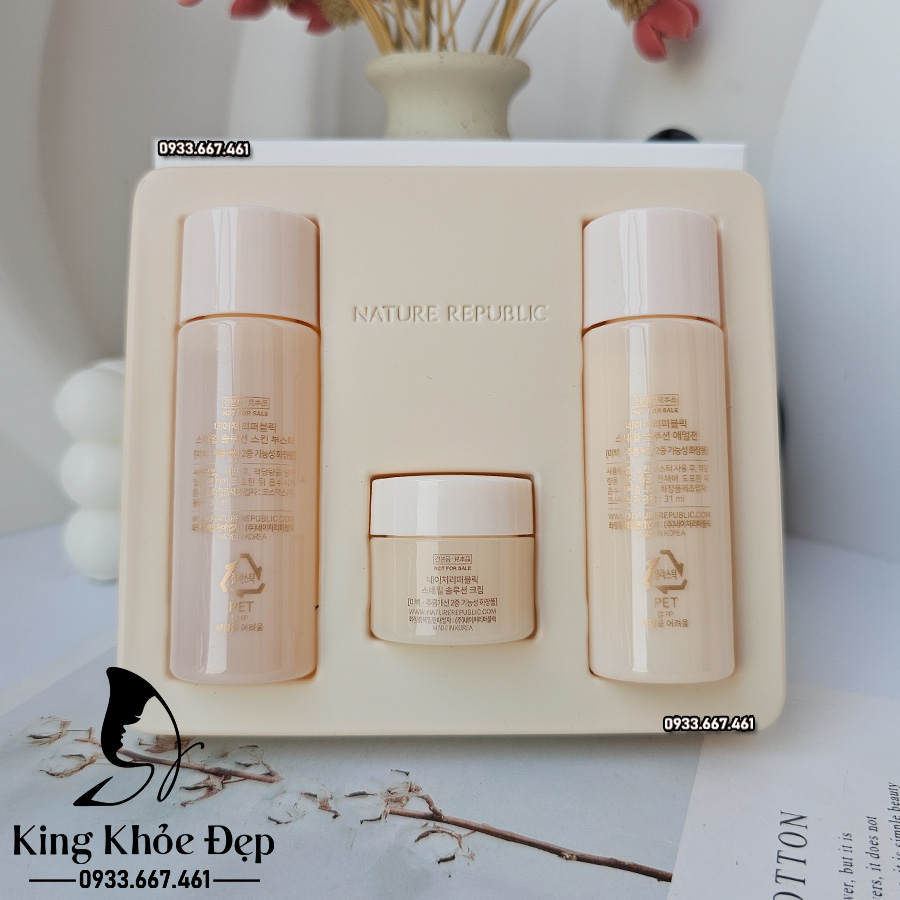 Bộ Dưỡng Da Mini Nature Republic Snail Solution Set