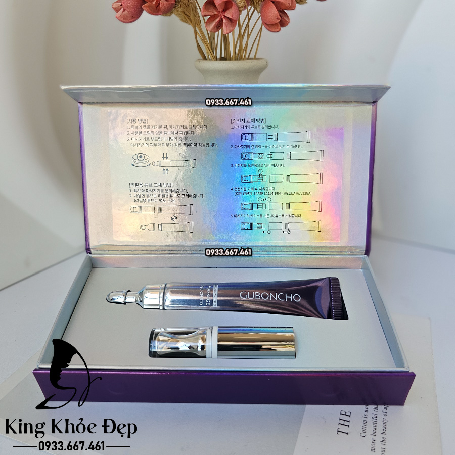 Kem Dưỡng Mắt Guboncho Premium Gold Massage Eye Cream – Giảm Thâm, Xóa Nhăn, Săn Chắc Vùng Da Mắt