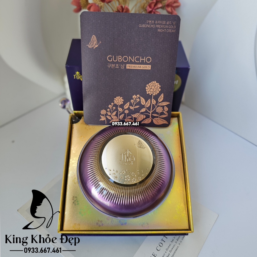 Kem Ban Đêm Guboncho Premium Gold Night Cream 120g – Kem Dưỡng Da Ban Đêm Cao Cấp Hàn Quốc