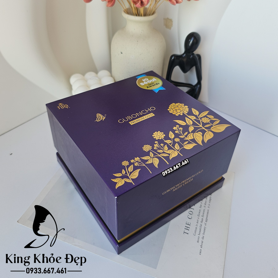Kem Ban Đêm Guboncho Premium Gold Night Cream 120g – Kem Dưỡng Da Ban Đêm Cao Cấp Hàn Quốc