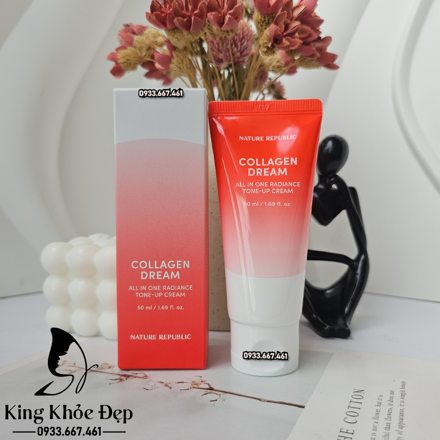 Kem Dưỡng Da Nature Republic Collagen Dream All In One Radiance Tone Up Cream – Sáng da, chống lão hóa, thay thế kem nền