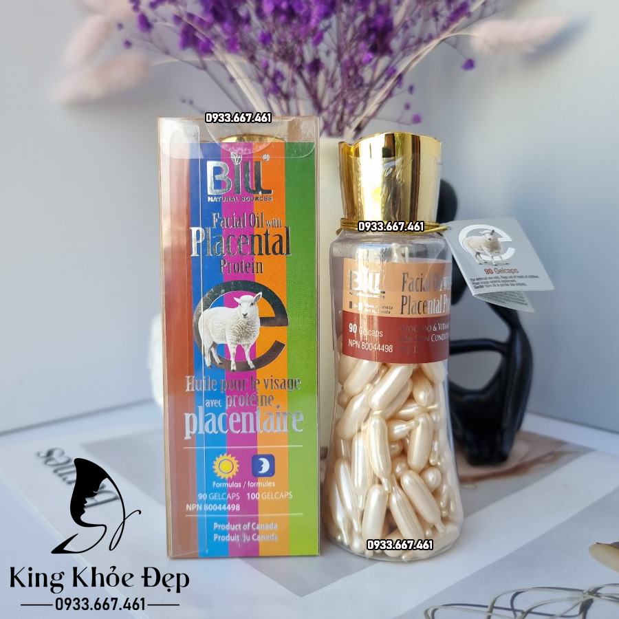 Viên Bôi Nhau Thai Cừu Bơ Và Vitamin E 10 Viên (Chống Nắng SPF/15)