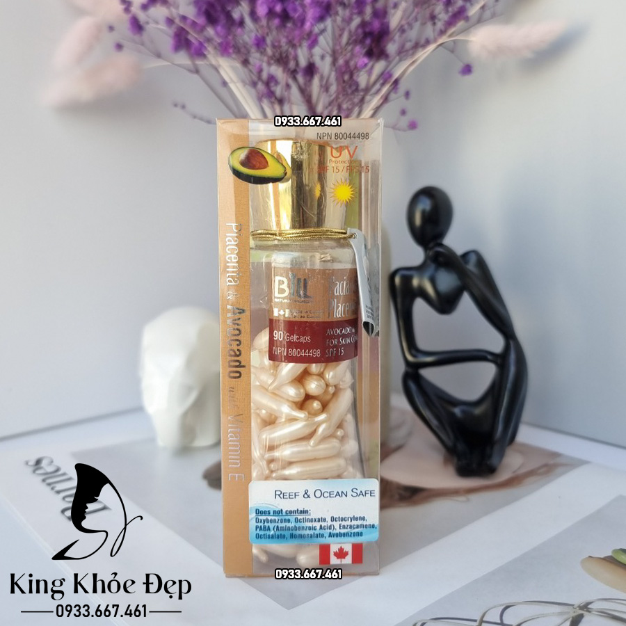 Viên Bôi Nhau Thai Cừu Bơ Và Vitamin E 10 Viên (Chống Nắng SPF/15)