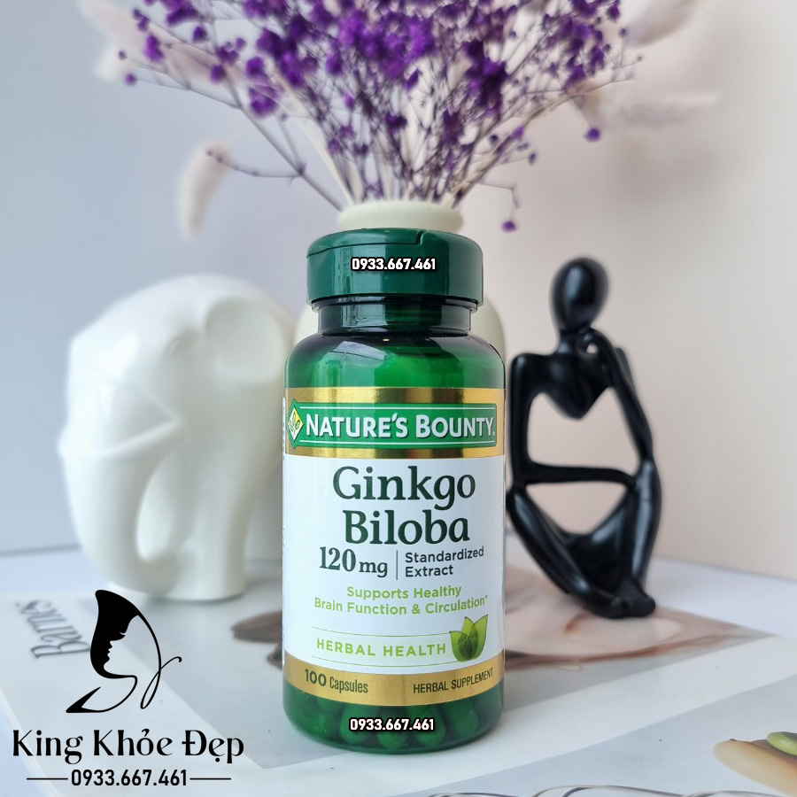 Viên Uống Bổ Não Nature'S Bounty Ginkgo Biloba 120 Mg – Tăng Cường Trí Nhớ, Lưu Thông Máu Não Hiệu Quả