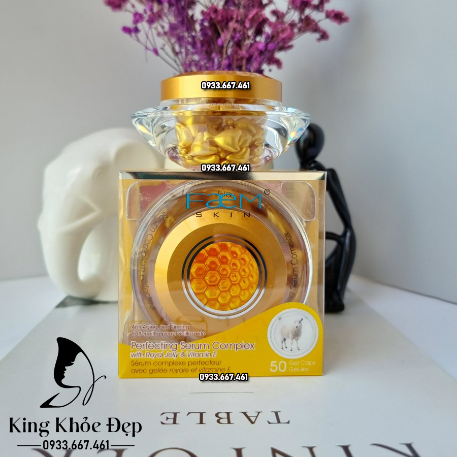 Viên Bôi Nhau Thai Cừu Sữa Ong Chúa Perfecting Serum Complex 50 Viên – Dưỡng Trắng Da & Chống Lão Hóa Hiệu Quả