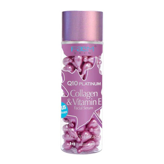 Viên Bôi Q10 Platinum Collagen & Vitamin E Facial Serum 120 Viên Chính Hãng Bill Natural Sources – Dưỡng Da Căng Bóng & Chống Lão Hóa Hiệu Quả