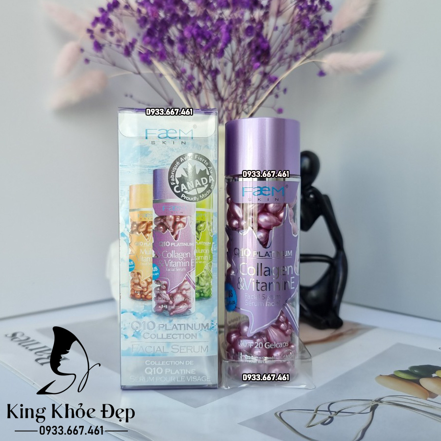 Viên Bôi Q10 Platinum Collagen & Vitamin E Facial Serum 120 Viên Chính Hãng Bill Natural Sources – Dưỡng Da Căng Bóng & Chống Lão Hóa Hiệu Quả