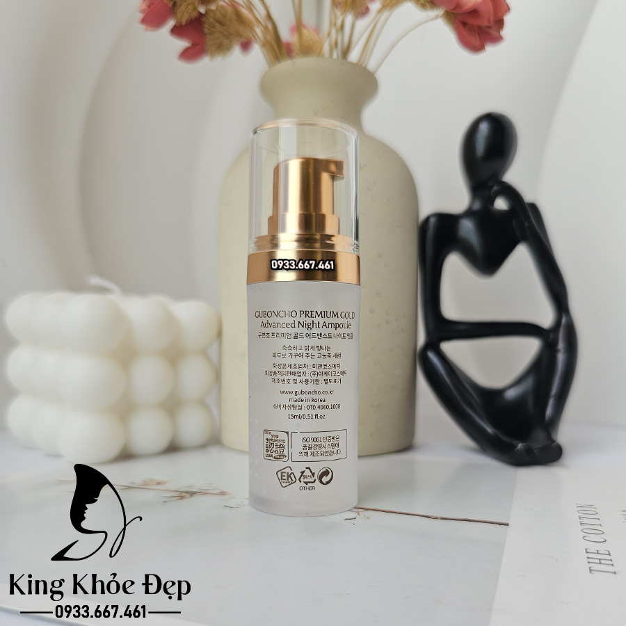 Trị Nám Guboncho Advanced Night Ampoule – Xóa Mờ Nám Sâu, Trắng Sáng Da Sau Mỗi Đêm