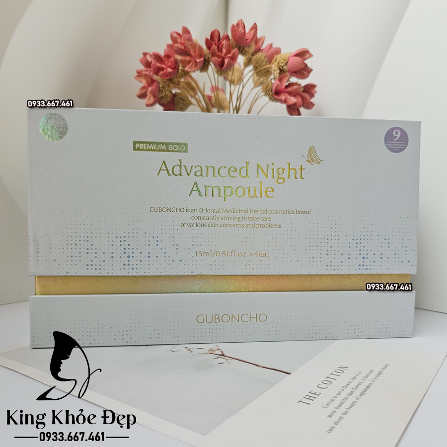 Trị Nám Guboncho Advanced Night Ampoule – Xóa Mờ Nám Sâu, Trắng Sáng Da Sau Mỗi Đêm