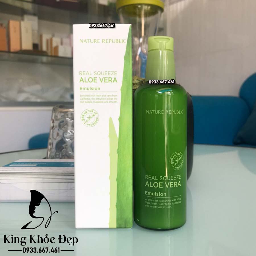 Sữa Dưỡng Nature Republic Real Squeeze Aloe Vera Emulsion